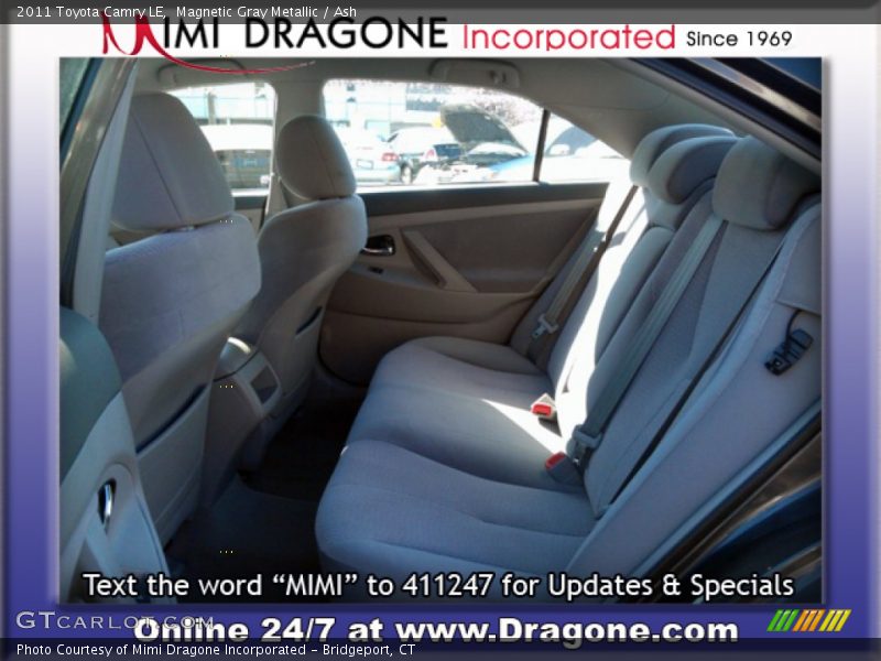 Magnetic Gray Metallic / Ash 2011 Toyota Camry LE