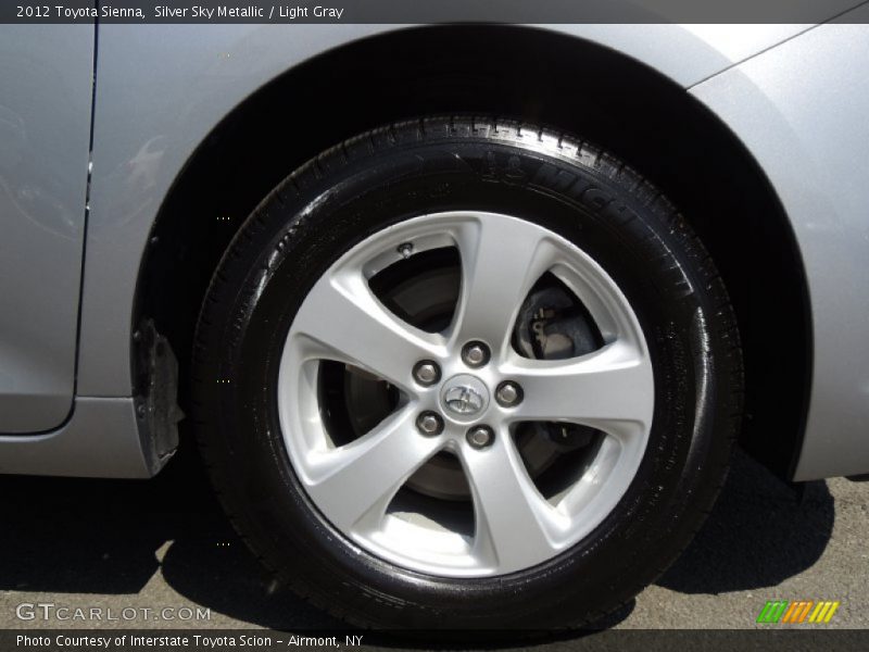 Silver Sky Metallic / Light Gray 2012 Toyota Sienna