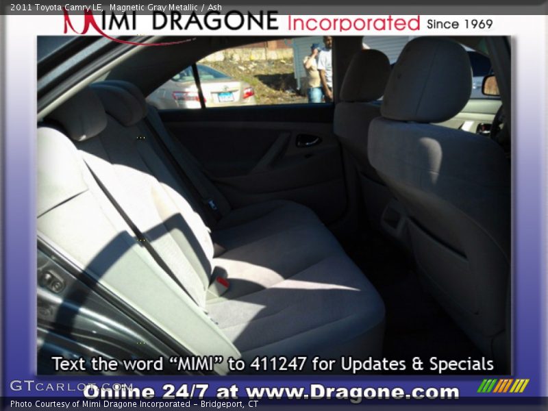 Magnetic Gray Metallic / Ash 2011 Toyota Camry LE