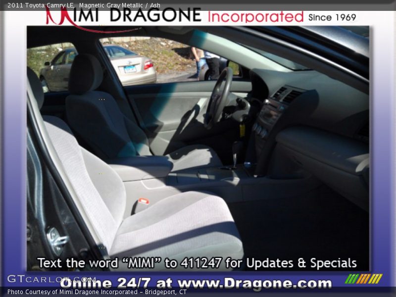 Magnetic Gray Metallic / Ash 2011 Toyota Camry LE