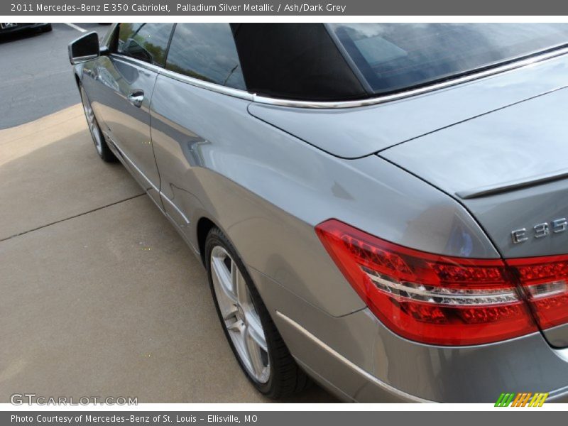 Palladium Silver Metallic / Ash/Dark Grey 2011 Mercedes-Benz E 350 Cabriolet