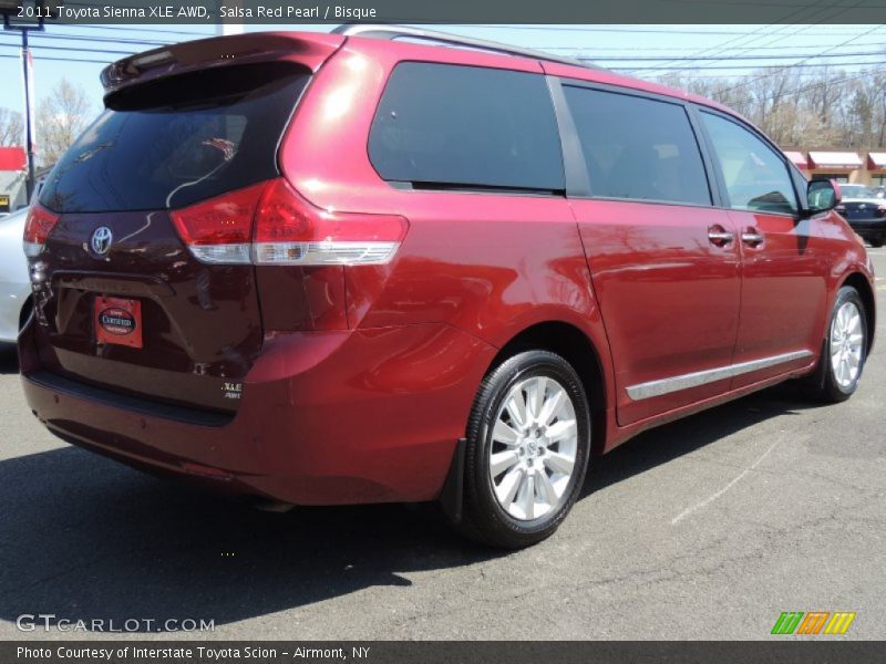 Salsa Red Pearl / Bisque 2011 Toyota Sienna XLE AWD