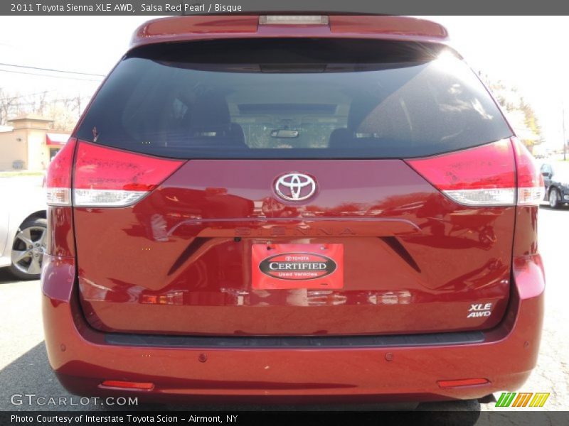 Salsa Red Pearl / Bisque 2011 Toyota Sienna XLE AWD