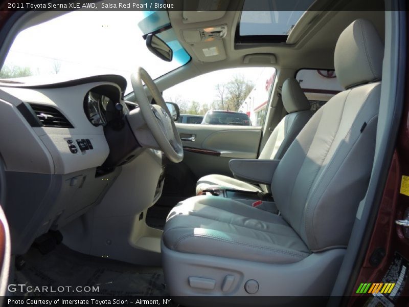 Salsa Red Pearl / Bisque 2011 Toyota Sienna XLE AWD