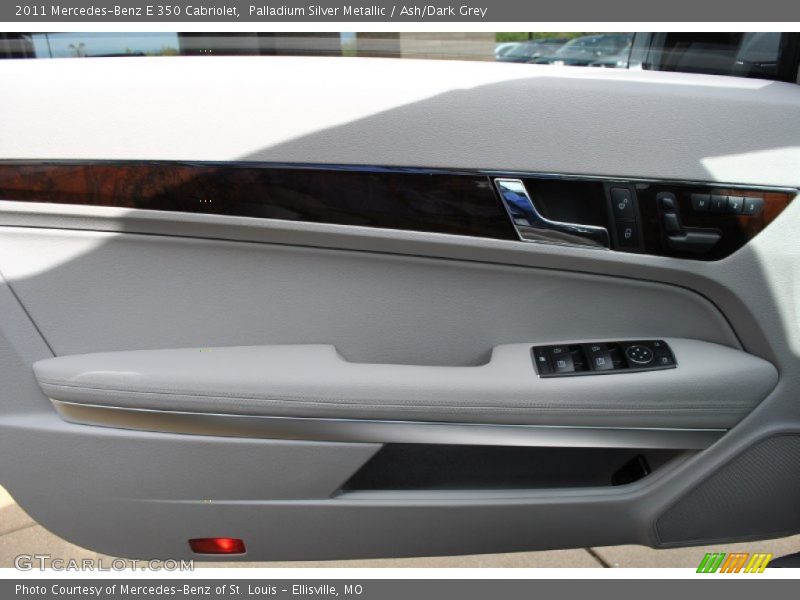 Palladium Silver Metallic / Ash/Dark Grey 2011 Mercedes-Benz E 350 Cabriolet