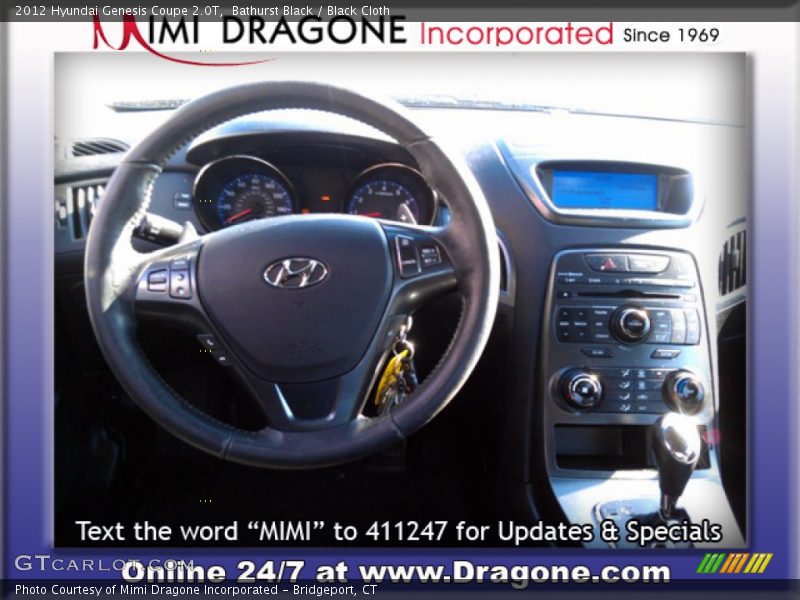 Bathurst Black / Black Cloth 2012 Hyundai Genesis Coupe 2.0T