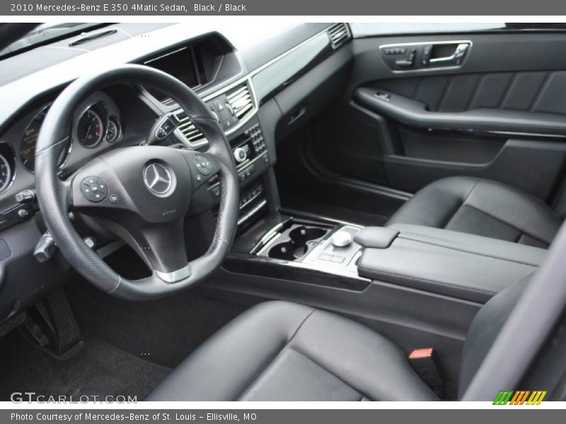 Black / Black 2010 Mercedes-Benz E 350 4Matic Sedan