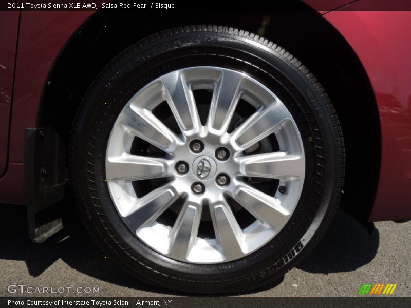 Salsa Red Pearl / Bisque 2011 Toyota Sienna XLE AWD
