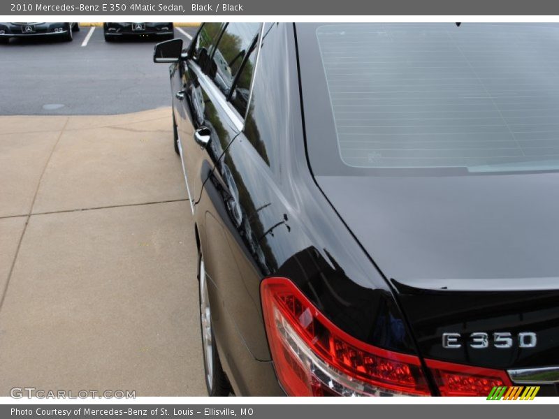 Black / Black 2010 Mercedes-Benz E 350 4Matic Sedan