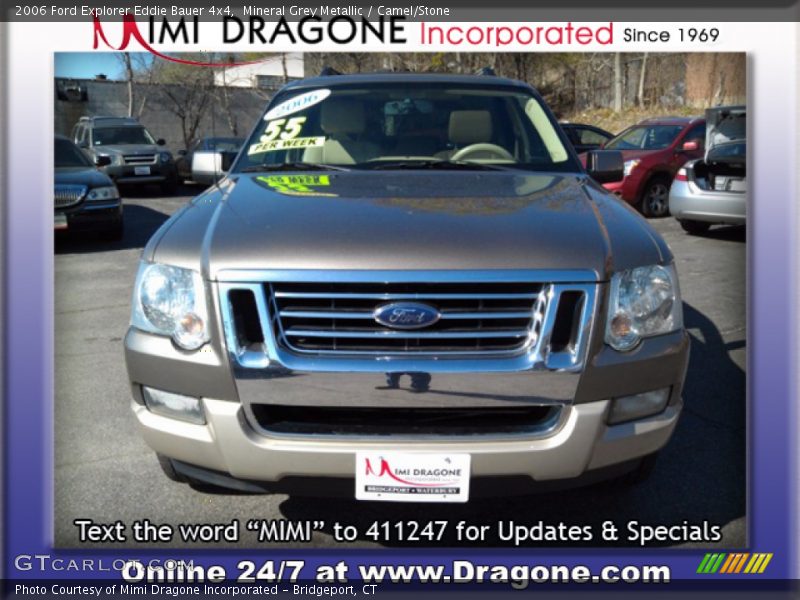 Mineral Grey Metallic / Camel/Stone 2006 Ford Explorer Eddie Bauer 4x4