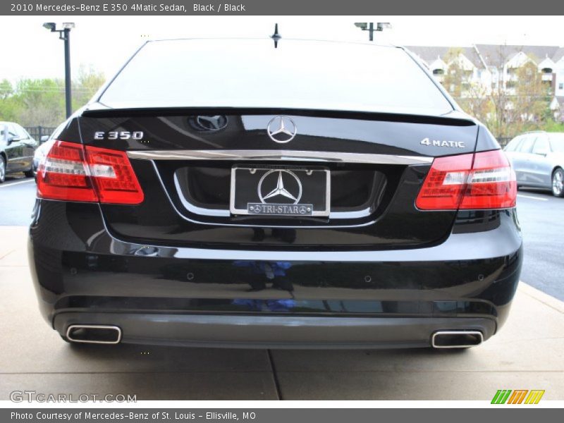 Black / Black 2010 Mercedes-Benz E 350 4Matic Sedan