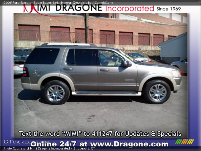 Mineral Grey Metallic / Camel/Stone 2006 Ford Explorer Eddie Bauer 4x4