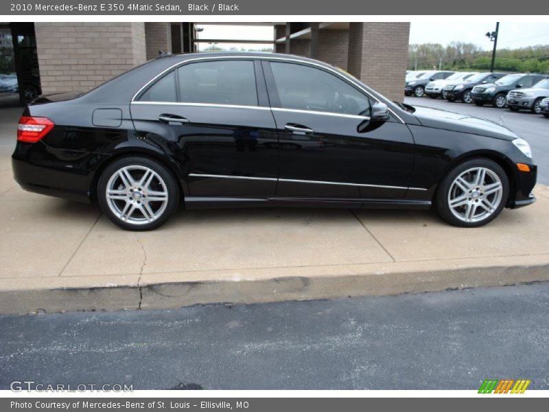 Black / Black 2010 Mercedes-Benz E 350 4Matic Sedan