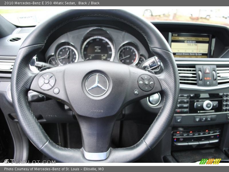 Black / Black 2010 Mercedes-Benz E 350 4Matic Sedan
