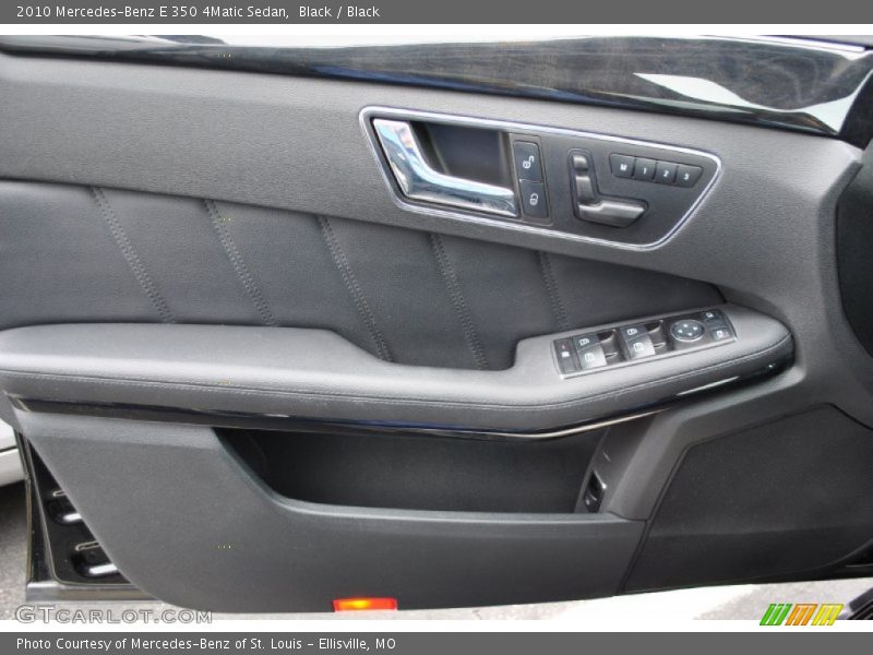 Black / Black 2010 Mercedes-Benz E 350 4Matic Sedan