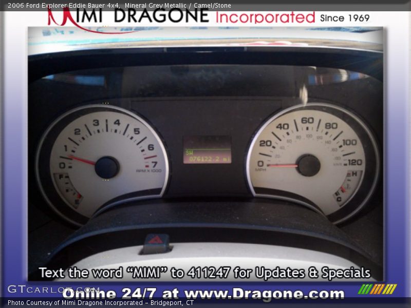 Mineral Grey Metallic / Camel/Stone 2006 Ford Explorer Eddie Bauer 4x4