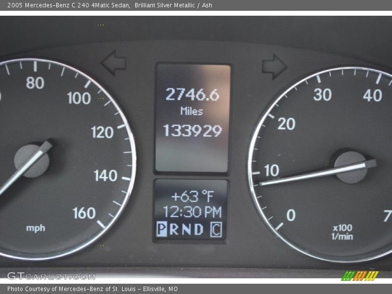 Brilliant Silver Metallic / Ash 2005 Mercedes-Benz C 240 4Matic Sedan