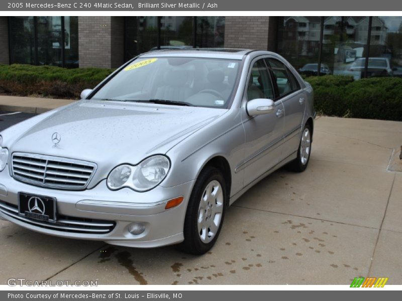 Brilliant Silver Metallic / Ash 2005 Mercedes-Benz C 240 4Matic Sedan
