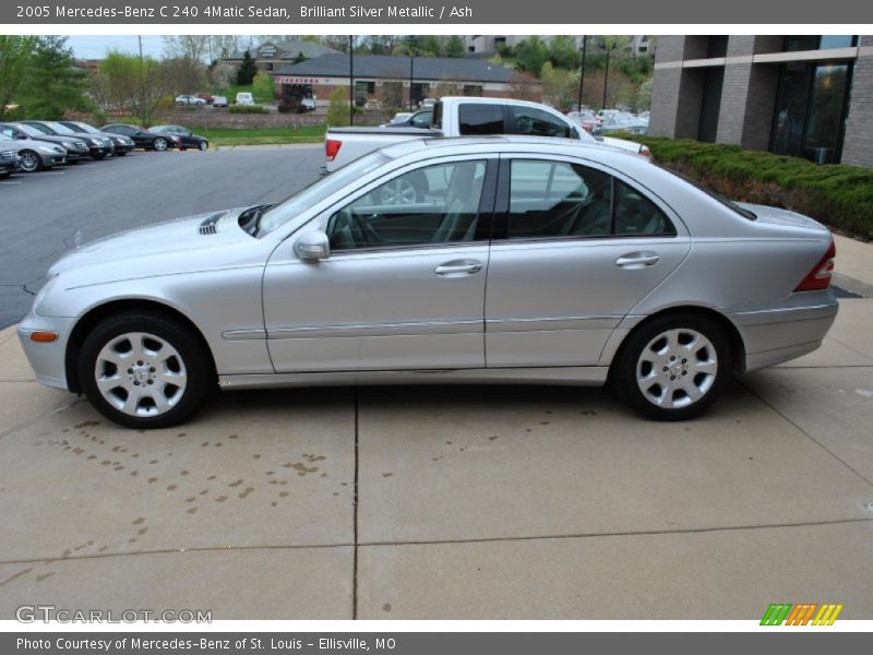 Brilliant Silver Metallic / Ash 2005 Mercedes-Benz C 240 4Matic Sedan