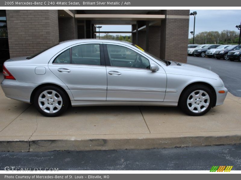 Brilliant Silver Metallic / Ash 2005 Mercedes-Benz C 240 4Matic Sedan