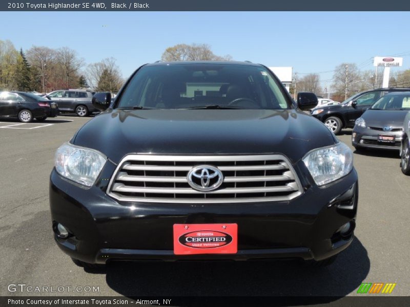 Black / Black 2010 Toyota Highlander SE 4WD