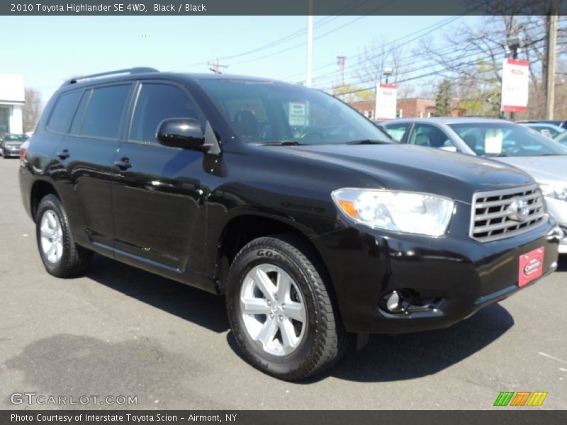 Black / Black 2010 Toyota Highlander SE 4WD