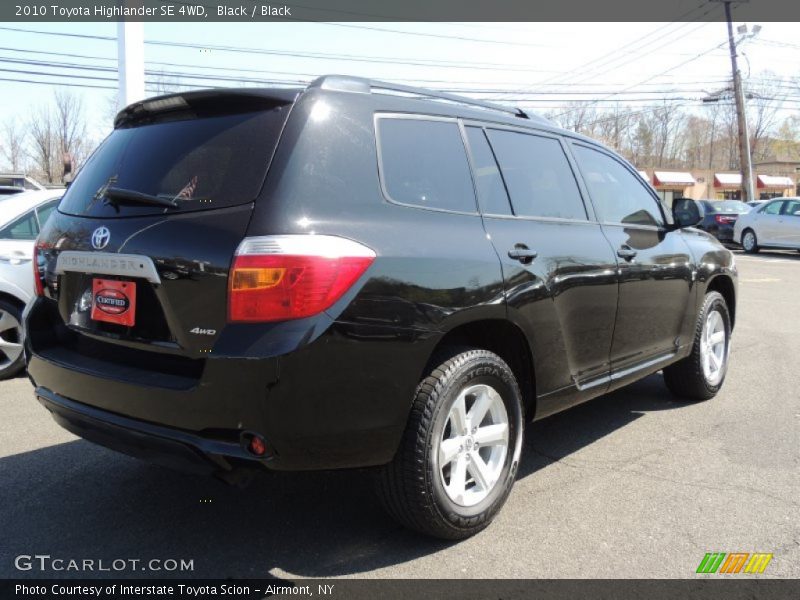 Black / Black 2010 Toyota Highlander SE 4WD