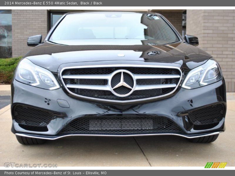Black / Black 2014 Mercedes-Benz E 550 4Matic Sedan
