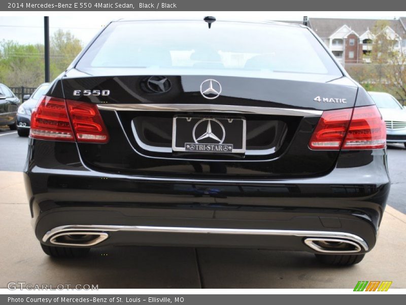 Black / Black 2014 Mercedes-Benz E 550 4Matic Sedan