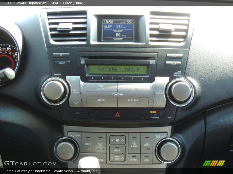 Black / Black 2010 Toyota Highlander SE 4WD