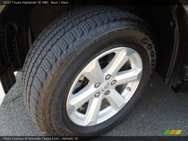 Black / Black 2010 Toyota Highlander SE 4WD
