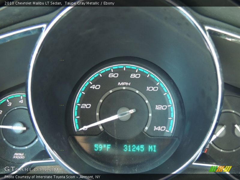 Taupe Gray Metallic / Ebony 2010 Chevrolet Malibu LT Sedan