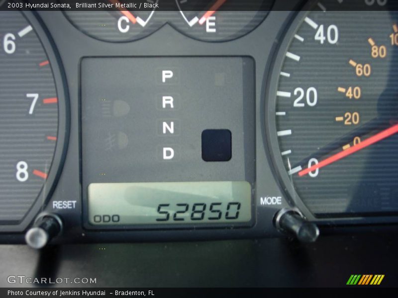 Brilliant Silver Metallic / Black 2003 Hyundai Sonata
