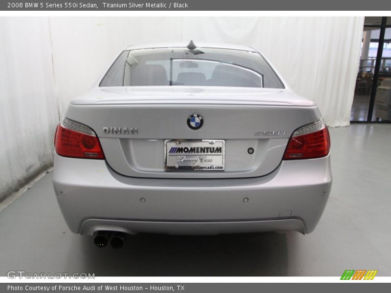 Titanium Silver Metallic / Black 2008 BMW 5 Series 550i Sedan