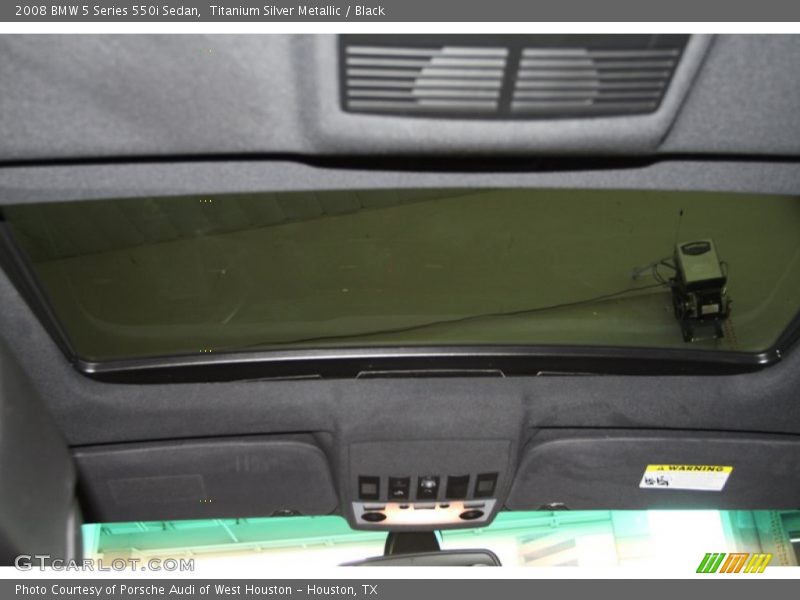 Titanium Silver Metallic / Black 2008 BMW 5 Series 550i Sedan