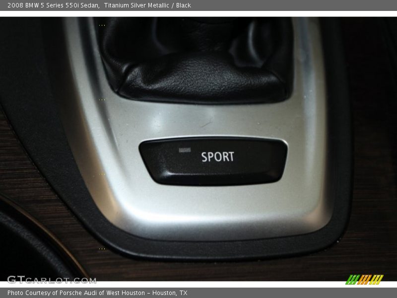 Titanium Silver Metallic / Black 2008 BMW 5 Series 550i Sedan