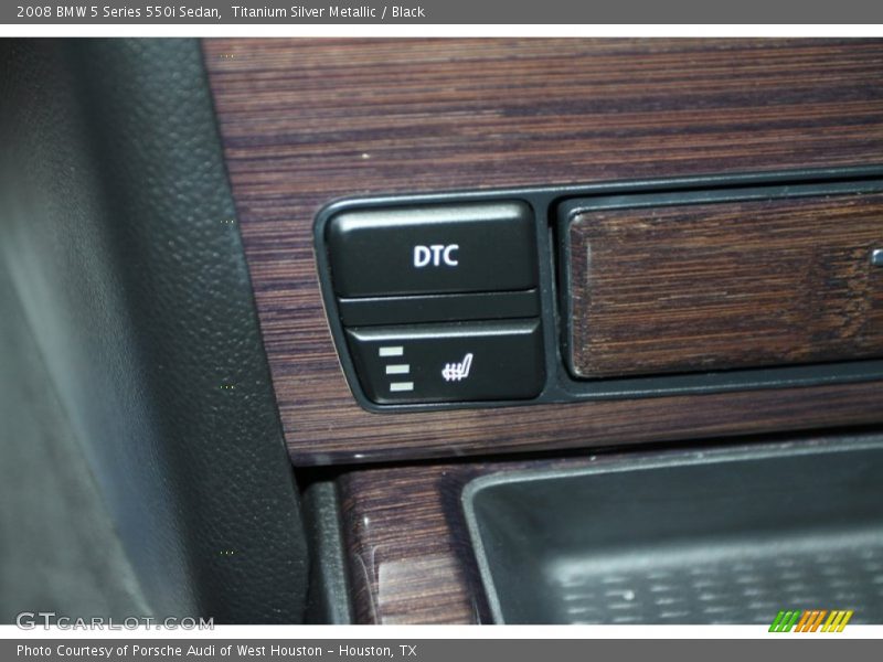 Titanium Silver Metallic / Black 2008 BMW 5 Series 550i Sedan