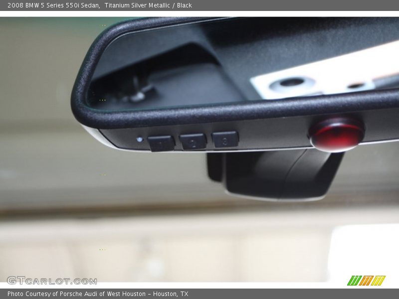 Titanium Silver Metallic / Black 2008 BMW 5 Series 550i Sedan