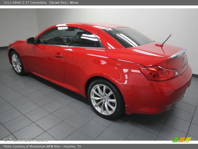 Vibrant Red / Wheat 2011 Infiniti G 37 Convertible