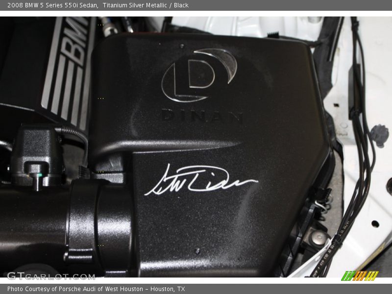 Titanium Silver Metallic / Black 2008 BMW 5 Series 550i Sedan