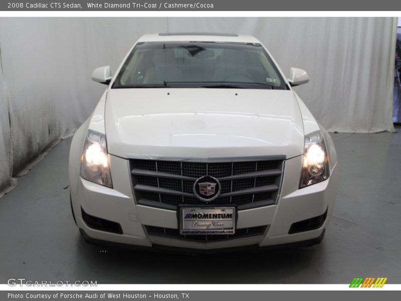 White Diamond Tri-Coat / Cashmere/Cocoa 2008 Cadillac CTS Sedan