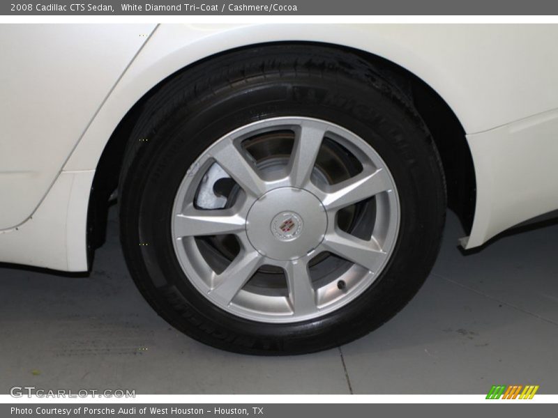 White Diamond Tri-Coat / Cashmere/Cocoa 2008 Cadillac CTS Sedan