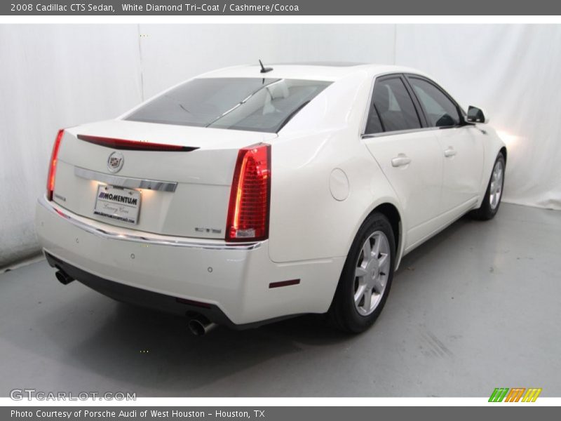 White Diamond Tri-Coat / Cashmere/Cocoa 2008 Cadillac CTS Sedan