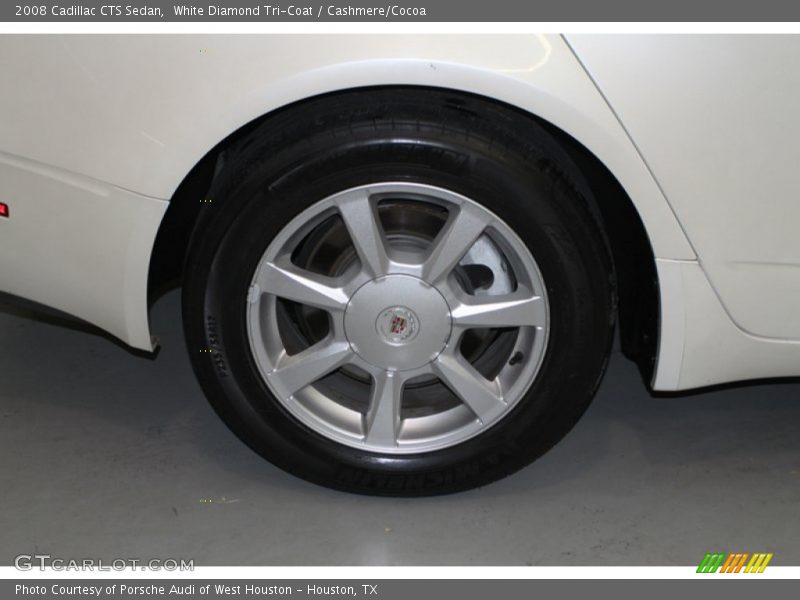 White Diamond Tri-Coat / Cashmere/Cocoa 2008 Cadillac CTS Sedan