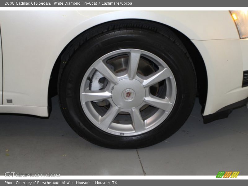 White Diamond Tri-Coat / Cashmere/Cocoa 2008 Cadillac CTS Sedan