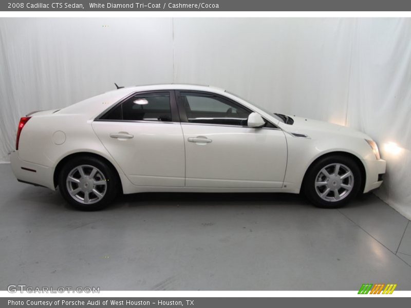 White Diamond Tri-Coat / Cashmere/Cocoa 2008 Cadillac CTS Sedan
