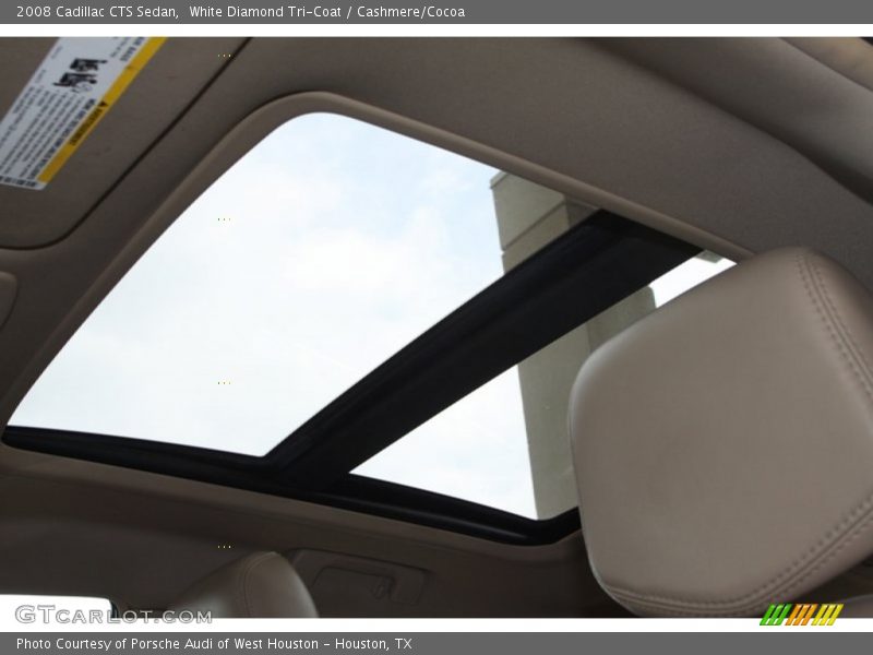 White Diamond Tri-Coat / Cashmere/Cocoa 2008 Cadillac CTS Sedan
