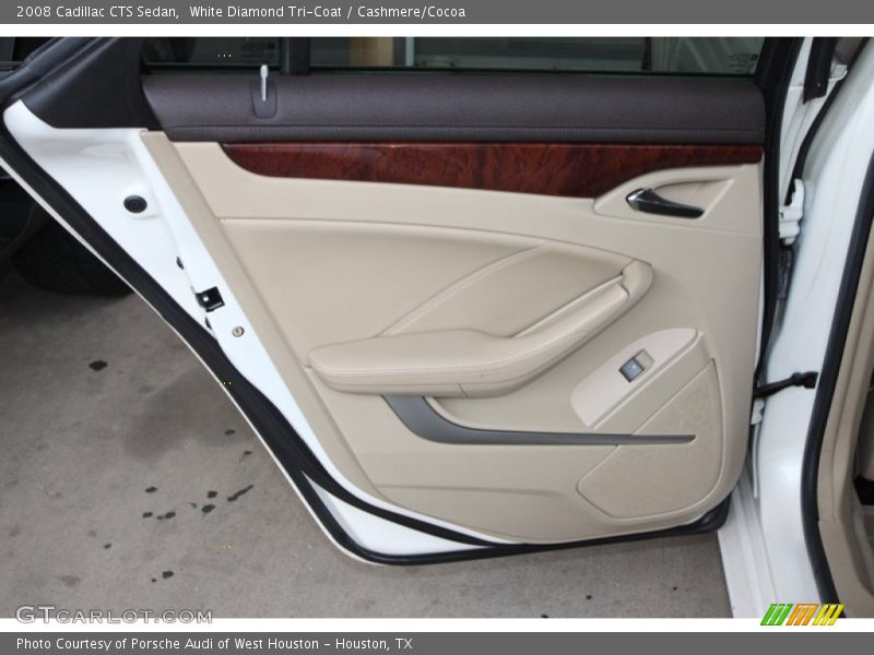 White Diamond Tri-Coat / Cashmere/Cocoa 2008 Cadillac CTS Sedan