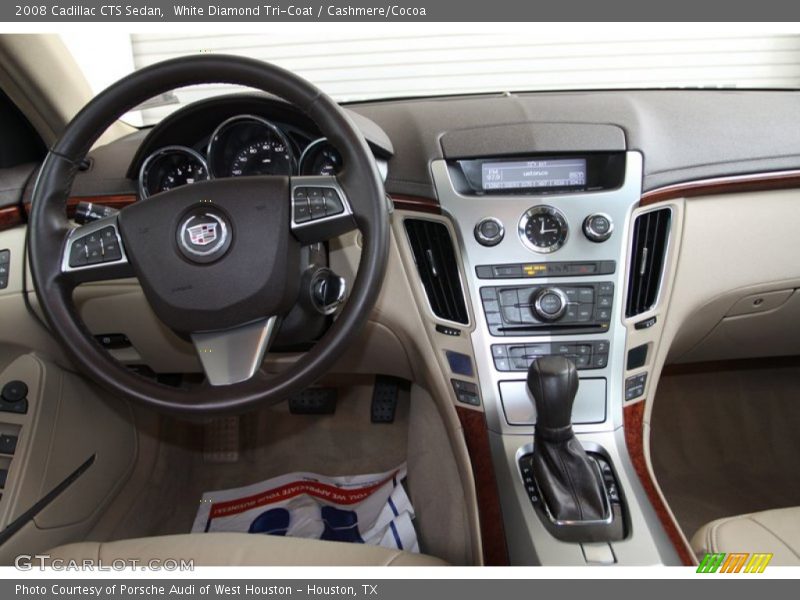 White Diamond Tri-Coat / Cashmere/Cocoa 2008 Cadillac CTS Sedan