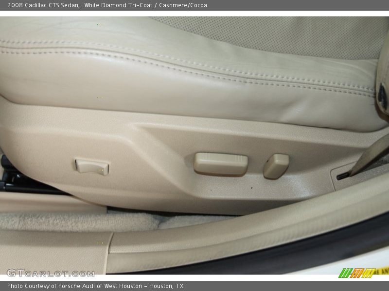White Diamond Tri-Coat / Cashmere/Cocoa 2008 Cadillac CTS Sedan